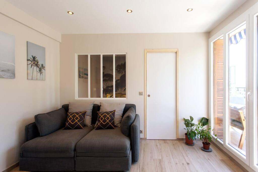 L36 Sea View Terrace 10Min Walking To Sea/Parking & Ac Appartement Nice Buitenkant foto